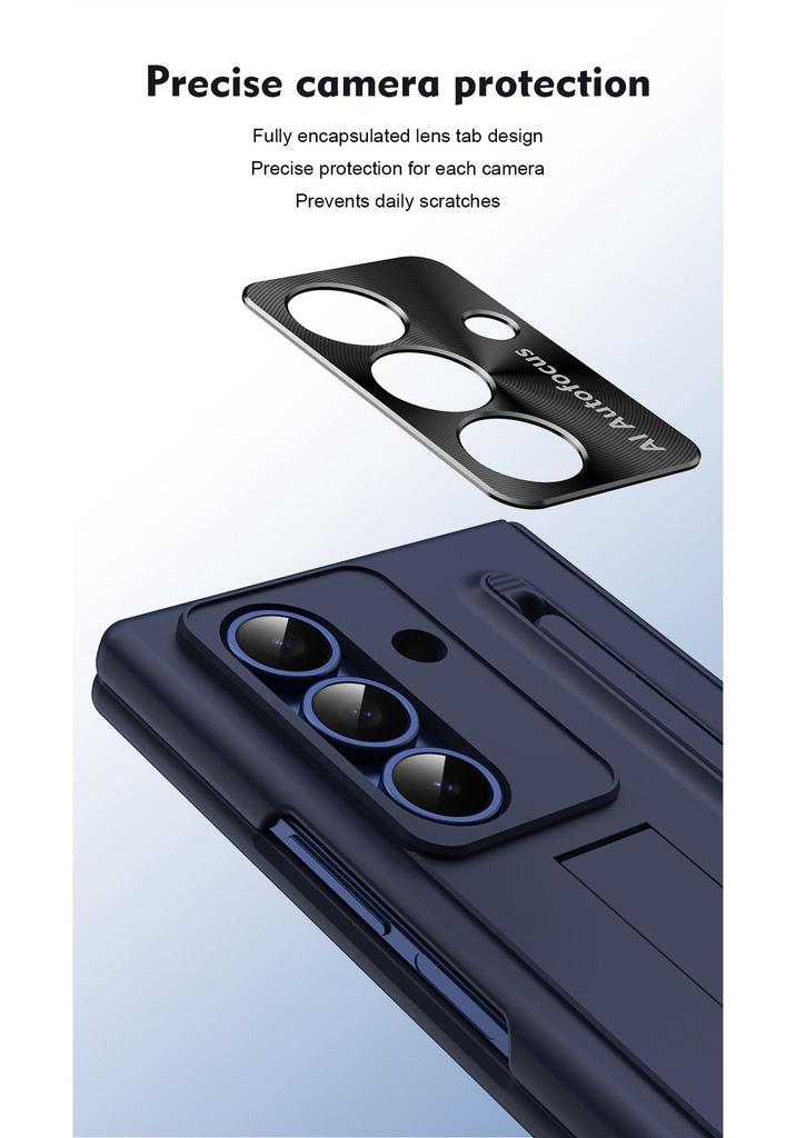 Samsung Galaxy Z Fold 7 Phone Case with Stylus Slot and Hinge Bracket
