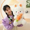 Cute Radish Rabbit Pillow Girl Sleeping Doll Doll Plush Toy Birthday Gift Children