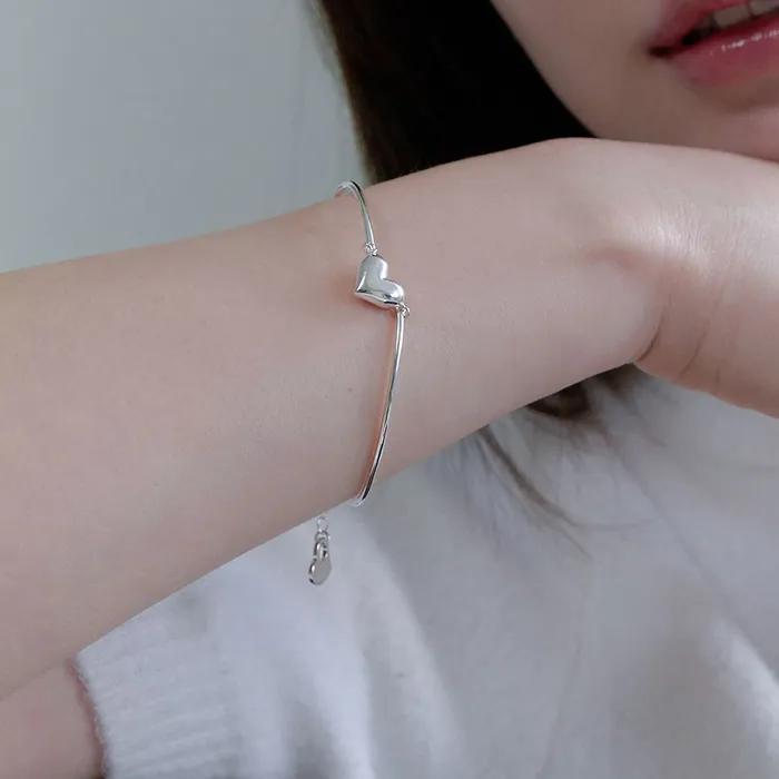 [Silver925] Heart Round Bracelet