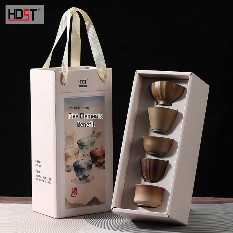 

Traditional Wood-Fired Five Elements Ceramic Tea Set