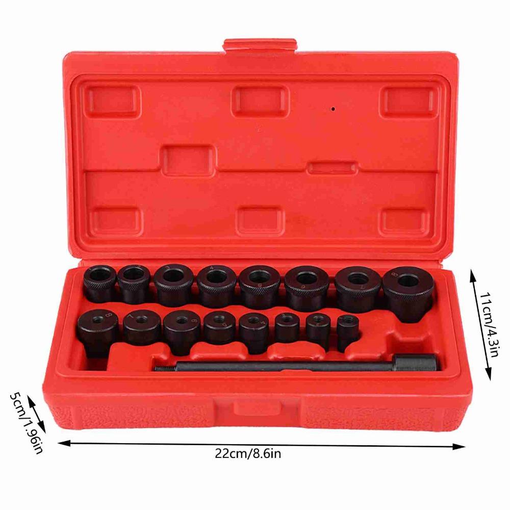 17PCS Guide Shaft Clutch Disc Centering Tool Manual Gearbox Transmission Repair