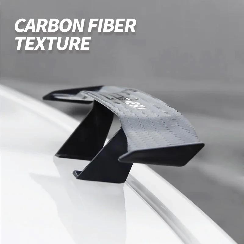 Car Tiny Tail Wing Black ABS Mini Rear Wing Spoiler For Nissan X-trail Qashqai Note Juke leaf Sentra Patrol Styling Accessories