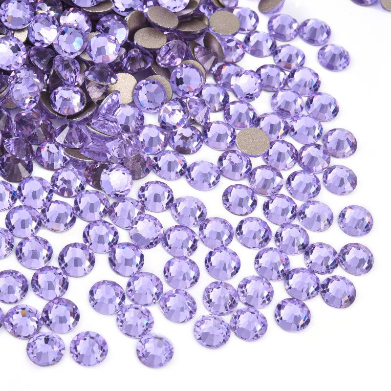 Złote Dno Szkło Płaskie Dno Diamentowy Frez do Paznokci, Dekoracyjne Etui na Telefon Komórkowy DIY Akcesoria do Paznokci Cyrkoniowa Biżuteria