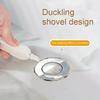 1/2pcs Cute Duck Shaped Double-head Design Cleaning Clip Dust Stain Removal Shovel - Bathroom Cleaner Tool With Drainage Hole