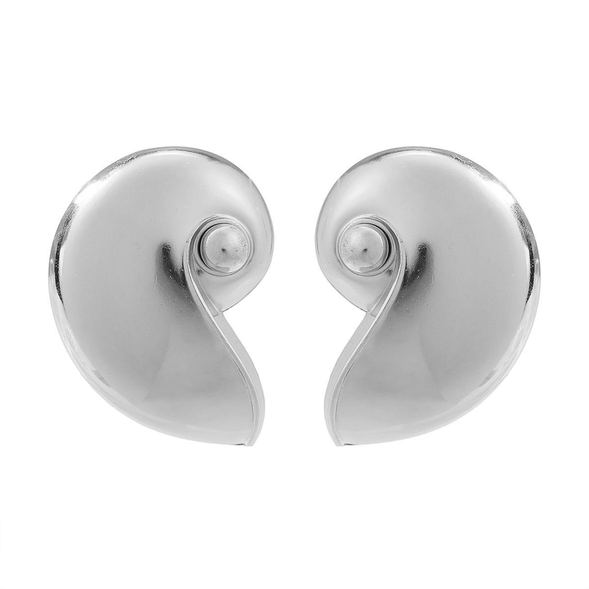 

Жіночі сережки-раковини в морському стилі - блискучий сплав європейського та американського дизайну срібний