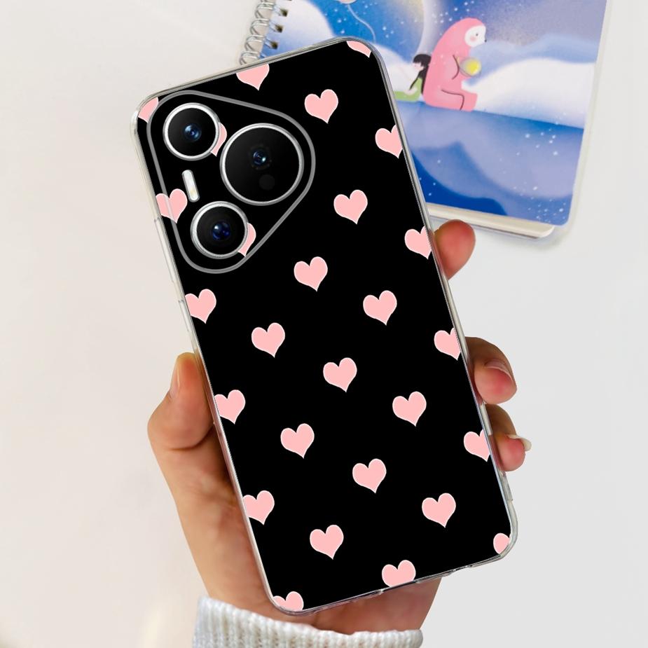 For Huawei Pura 70 Pro Plus Case Stylish Painted Cover Clear Silicone Phone Cases For Huawei Pura 70 Pro Pura70 Pro+ Soft Fundas