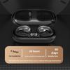 Bluetooth Headset TWS Dual Ear Wireless Ear Clip Stereo Digital Display Life