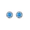 Trendy Blue Tear Stud Earrings: Elegant, High-End, Versatile, and Ultra-Shiny for a Luxurious Look