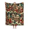 Vibrant Carnival Theme Soft Microfiber Throw Blanket – Cozy for Bed, Sofa, Camping, Picnic & Winter Warmth Decor