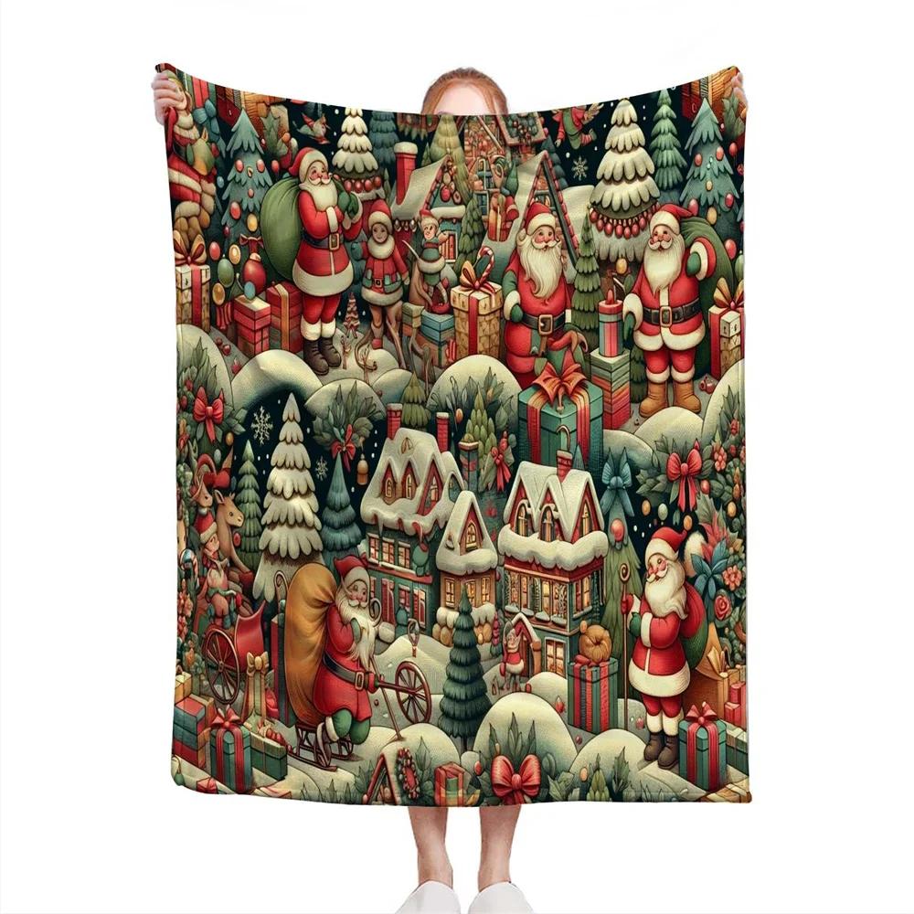 Vibrant Carnival Theme Soft Microfiber Throw Blanket – Cozy for Bed, Sofa, Camping, Picnic & Winter Warmth Decor