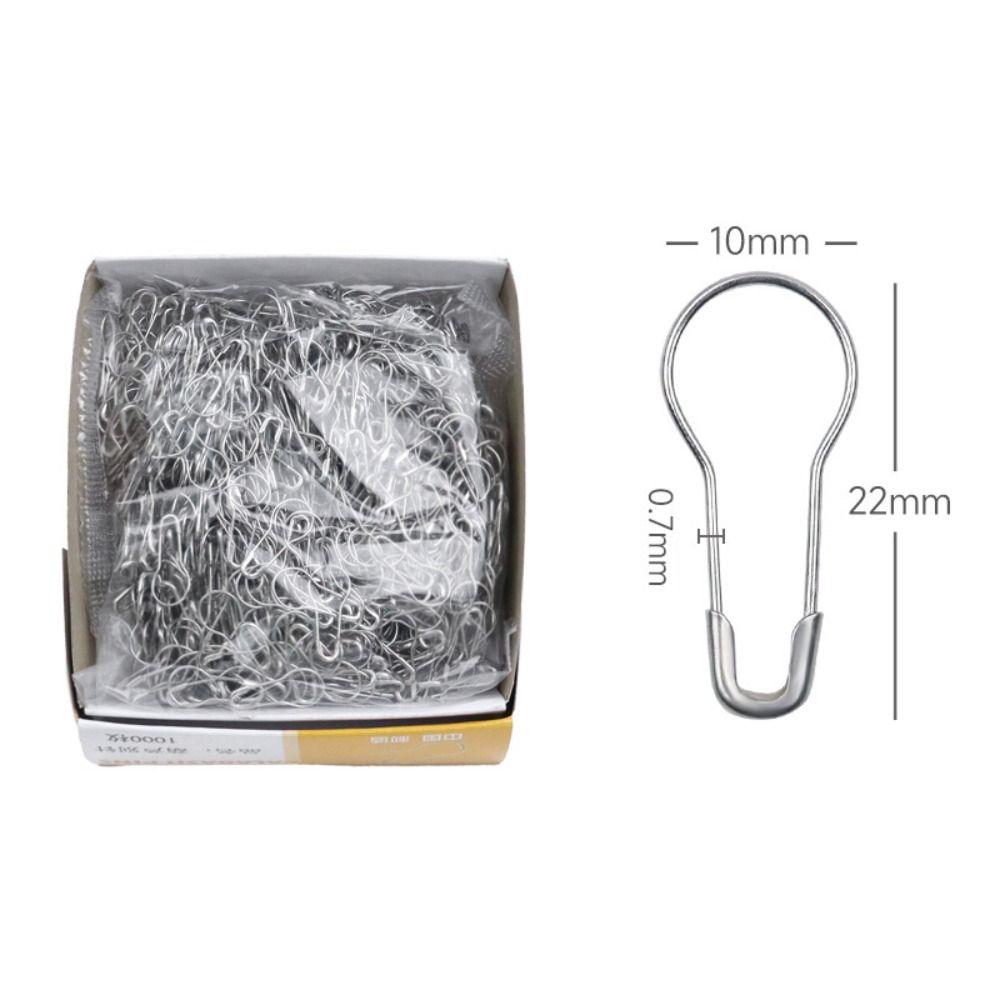 1000Pcs Gourd Shape Clothing Tag Pins Stainless Steel Hanging Tags Pins Safety Pins  Fabric Arts
