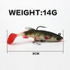 5Pcs/box Fishing Lure 9.3g/10cm Jig Metal Head Soft Bait Swimbaits Fish Jumping Dark Sleeper Jig Fishing Lures Paddle Tail Pike