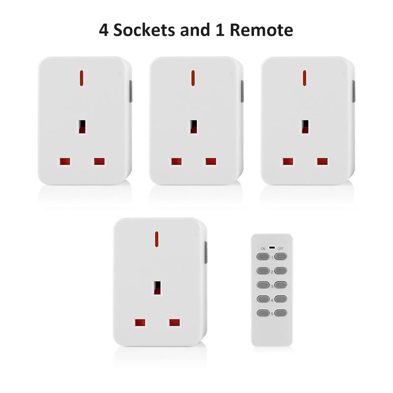 30m/100ft Langstrecken-Fernbedienungs-Steckdose 13A/3000W Schwerlast-Funklichtschalter