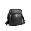 Men's Top Grain Cowhide Leather Shoulder Crossbody Briefcase