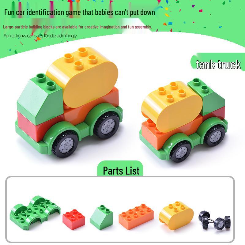 Gergely Large Particle Car & Airplane Model Interlocking Building Blocks Accessories