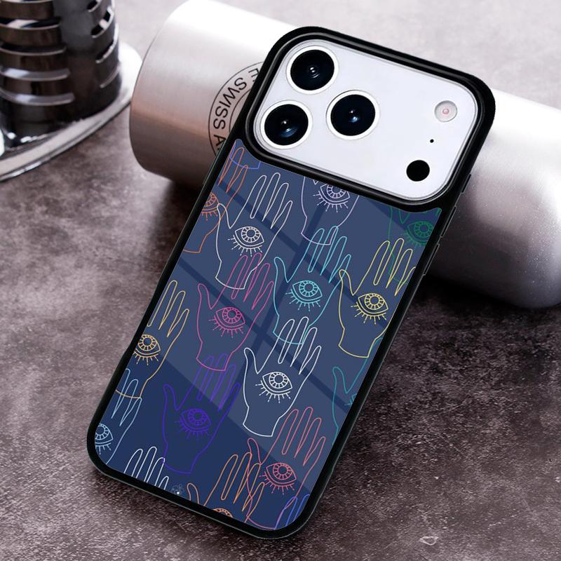 Hamsa Hand Of Fatima Art Phone Case for iPhone 17 16 15 Pro Max Air 14 13 12 11 Plus Shockproof Cover