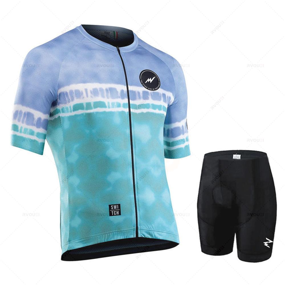Set Breathable Cycling Clothing MTB Uniform Man Summer Short Sleeve Jersey Bike Maillot Ropa De Ciclismo 2026