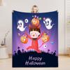 Happy Halloween Decke Flanelldecke Warm Weich Hautfreundlich Camping Zuhause Flauschige Weiche Decken Halloween Deko Geschenke