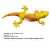 3D Printed Lizard Figurine Movable Joints Gecko Figure Articulated Animal Model Toy Home Office Bookshelf