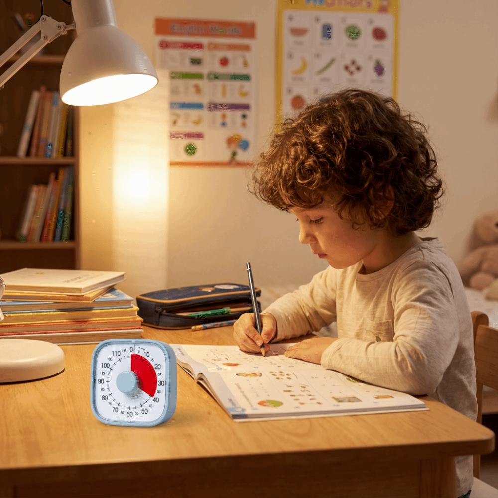 120 Minutes Countdown Alarm Clock Silent Operation Kitchen Timer  For Primary School Students