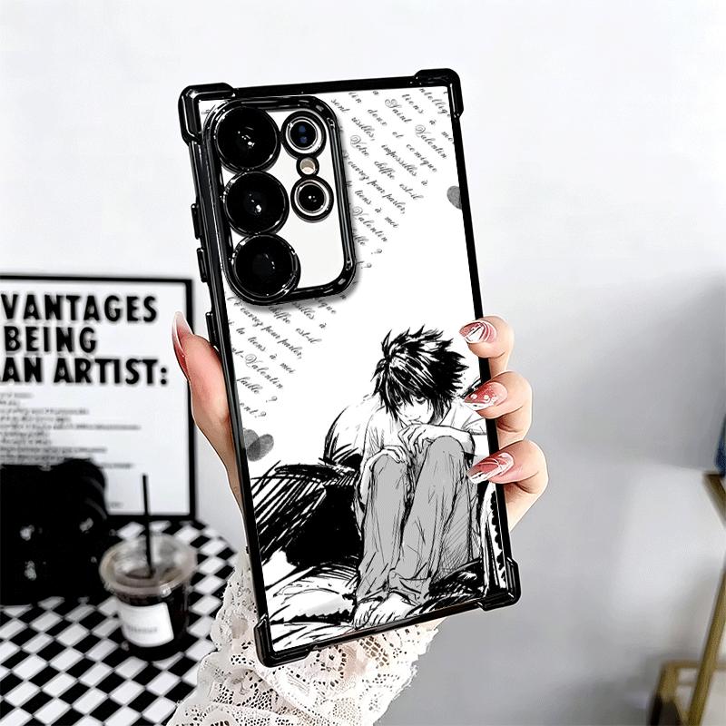 N-Notes D-Deaths L Lawliet Soft Phone Case For Samsung Galaxy S26 Ultra S25 Edge S24 FE S23 Plus S22 S21 + S20 Plating Anti-Fall