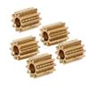5PCS RC Car Brushed Motor Gear Brass 10T Motor Gear for Axial SCX24 124 RC Crawler Car