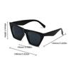 Fashion Square Sonnenbrille Herren Damen Übergroße Cat Eye Sonnenbrille Klassische Outdoorbrille