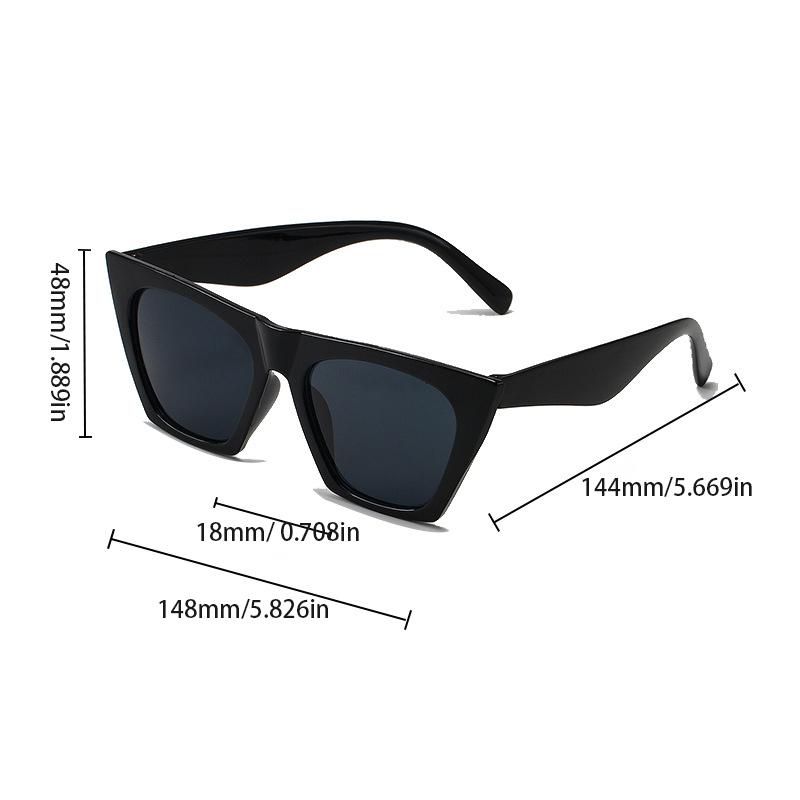 Fashion Square Sonnenbrille Herren Damen Übergroße Cat Eye Sonnenbrille Klassische Outdoorbrille