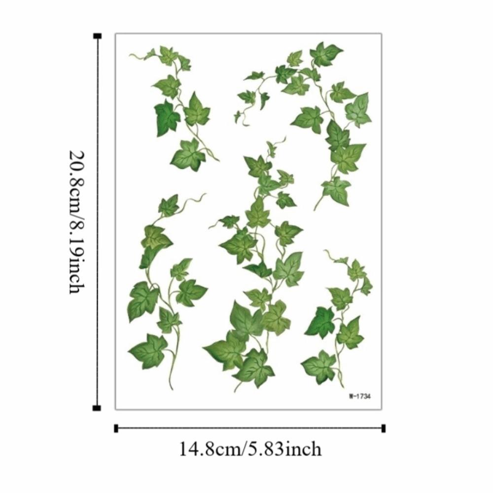 5 Vel Waterdichte Klimop Stickers Tattoo Stickers Elf Fee Make-up Stickers Nek Schouder Arm