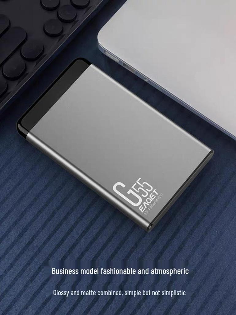 Eaget G55 2.5-inch Portable External Hard Drive, 1TB High-Speed USB 3.0 for Computer & Mobile Phone