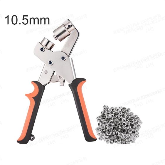 Handheld Hole Punch Eyelet Installation Tool 10mm Grommet Eyelet Plier Kit Metal Air Hole Rivet Plier for DIY Sewing & Crafting