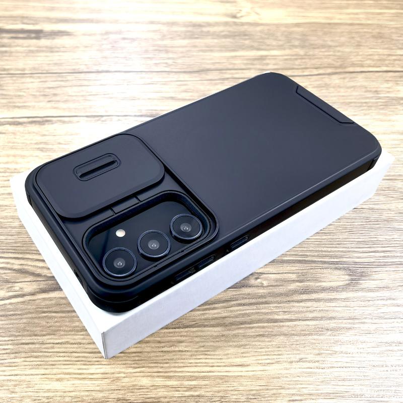 Stoßfeste Panzerhülle für Samsung Galaxy S25 A56 A55 A36 A15 A35 A54 A53 5G 4G S24 S23 S22 S21 Ultra Plus FE Kamera-Schiebeabdeckung