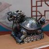 Vintage Creative Personality Auspicious Metal -drop Dragon Turtle Windproof with Lid Anti-flying Ash Large Ashtray