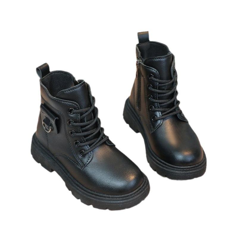 Child Korean Popular Simple Daily Snowboot Western Stylesoft Soled Studentshoe Suitable Girlswinter Versatile Short Boot