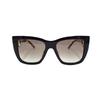 Prada sunglasses Soft square style holiday travel version acetate frame butterfly women's Black Gold 54 basic packaging-glasses case + packaging box