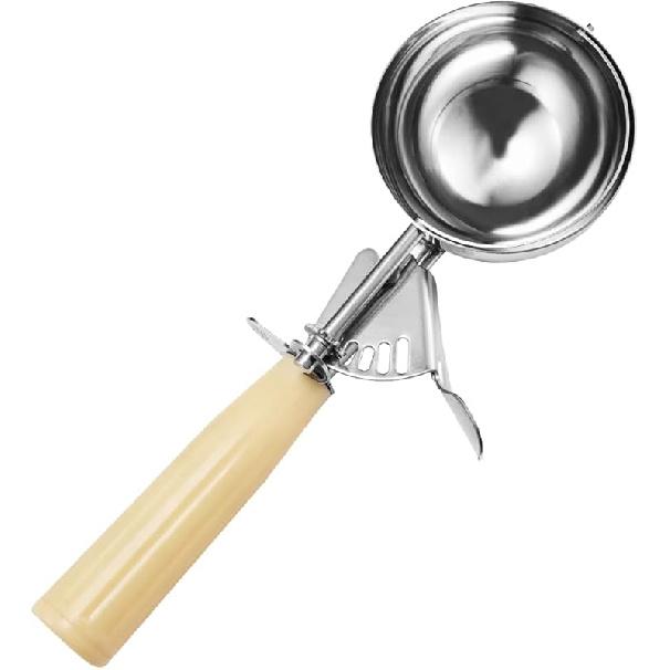 Portion Scoop - #16 (2 oz) - Disher, Cookie Scoop, Food Scoop - Portion Control - 18/8 Stainless Steel, Blue Handle #6 / 5.3 oz