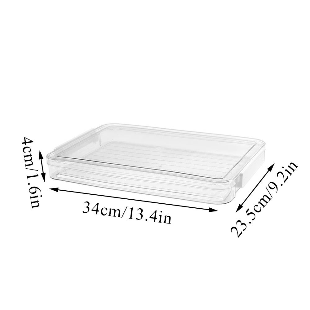 Transparent Desktop File Storage Box With Lid Document Organizer Case Desk Paper Container School Office Supplies Stationery