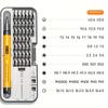 Compact Precision Electric Screwdriver Set - Quiet, Durable, Rechargeable with High Torque, 46-In-1 Multifunctional Portable Tool Kit for Car/Home Use