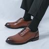 Luxury Designer New Men's Pointed Black Brwon Casual Oxford Shoes Formal Wedding Dress Homecoming Footwear Zapatos Hombre