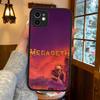 M-Megadeth Logo For IPhone 11 12 13 14 15 16 Pro Max Plus Matte Translucent Phone Cover