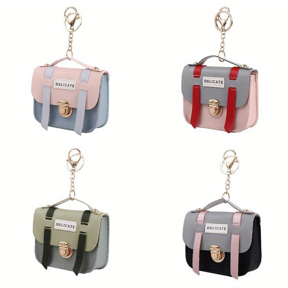 Kawaii Portable Key Bag Girl Purse Card Holder Mini Coin Bag Coin Purse Handbag Key Chain Headphone Storage Bag