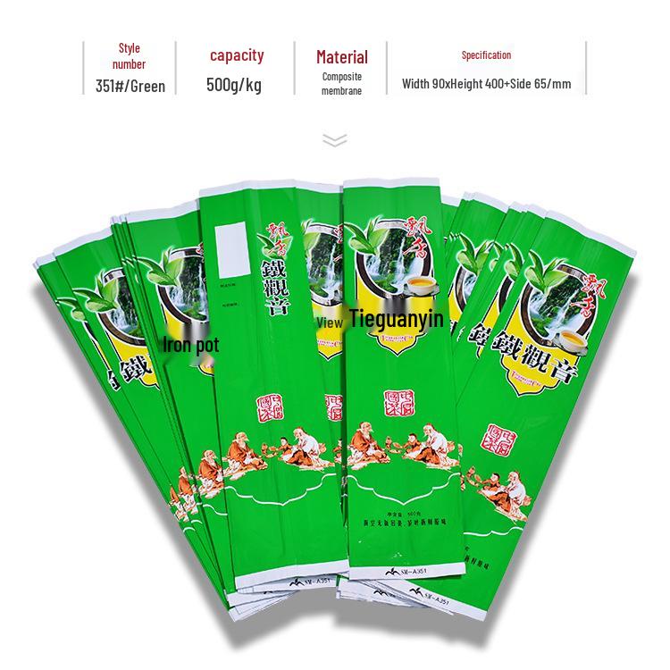 Assorted Varieties of Tieguanyin Green Tea: 500g Vacuum-Sealed Bags with Custom-Printed Inner Tea Bags