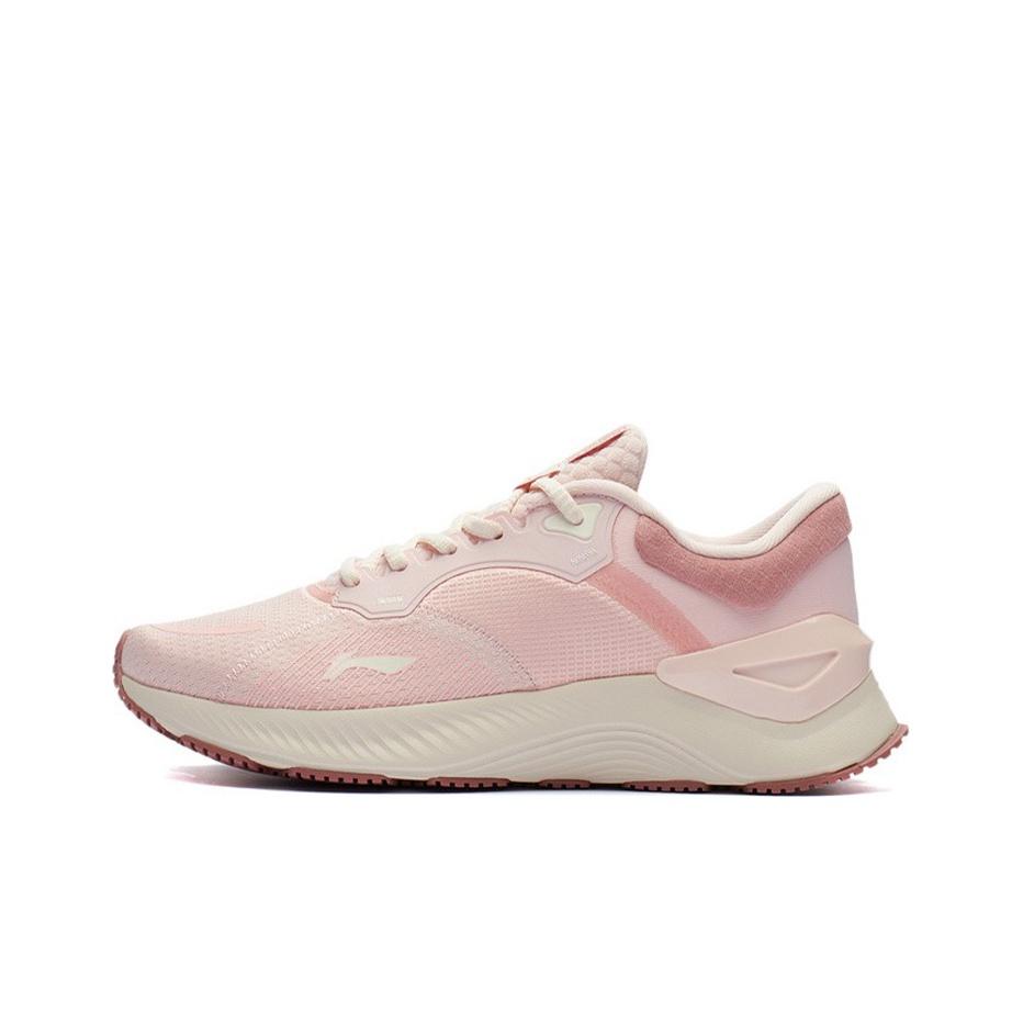 Li Ning Yue Ying Element Durable Breathable Low-Top Running Shoes Women sneakers Peach Orange ARHR188-3
