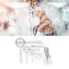 6PCS Medical Goniometer Set PVC Transparent Clear Scale Wear Resistant Angle Ruler for Orthopedics