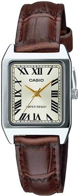 Reloj CASIO de Cuarzo Estándar para Mujer LTP-V007L-9B Dorado Champagne Claro Marrón Modelo de Ultramar