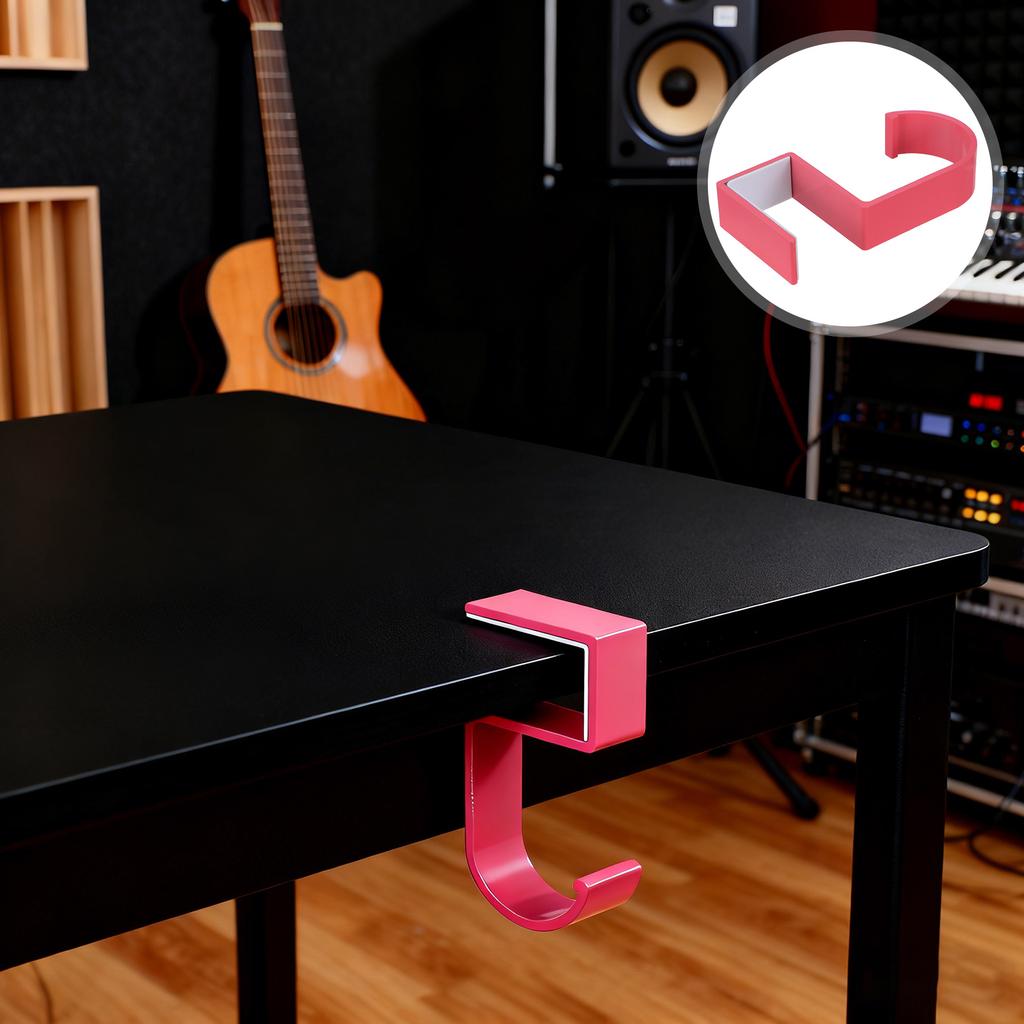 4pcs Heavy Duty Desk Bag Hook Table Purse Hanger Space-Saving Bag Holder For Office Bedroom Kitchen Tabletop Storage Organizer