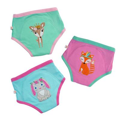 Underwear Zucchini Training Pants Organic Cotton Girls Set of 3 Forest Princess for Toddlers Girls Japanese Forest Princess Years Old [ZOOCCHINI]