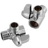 G1/2 3 Way G1/2 Shower Diverter Valve, G1/2\" Three Way   Brass Base Master for Handheld and Fixed Shower, T Shape Adapter for Room