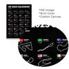 F1 2023 Calendar Poster Circuit 2023 Season Prints Sports Race Car Track Prints Grand Prix Canvas Painting Office Wall Art Decor