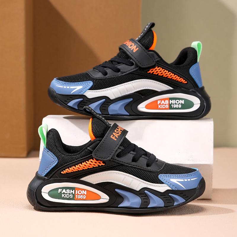Children's Sneakers for Boys Breathable Mesh Running Sports Shoes Lightweight Students Kids Casual Walking Shoes Non-Slip